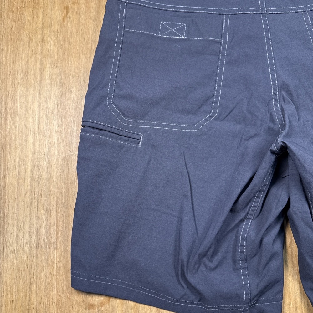 Kuhl Men Renegade Shorts 32 Asphalt Gray Hiking Chino Lightweight Quick Dry Zip - Picture 11 of 13